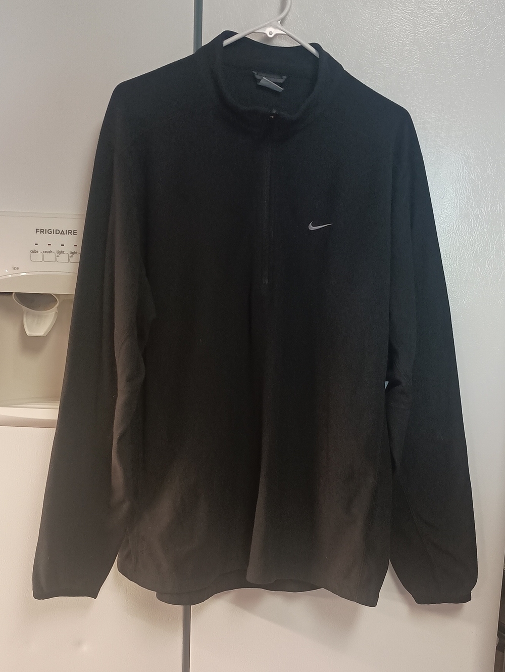 Nike Black Half-Zip Fleece Performance Jacket. Men's Size XL